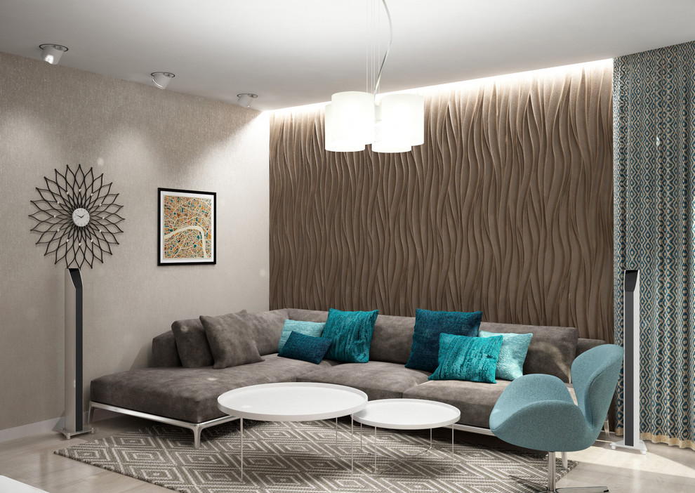 Яркая квартира для молодой пары