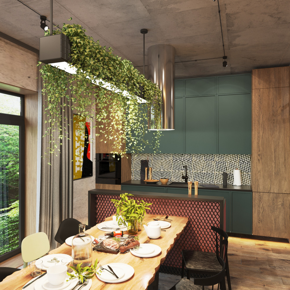 кухня-гостиная, спальня дома в КП Первомайский