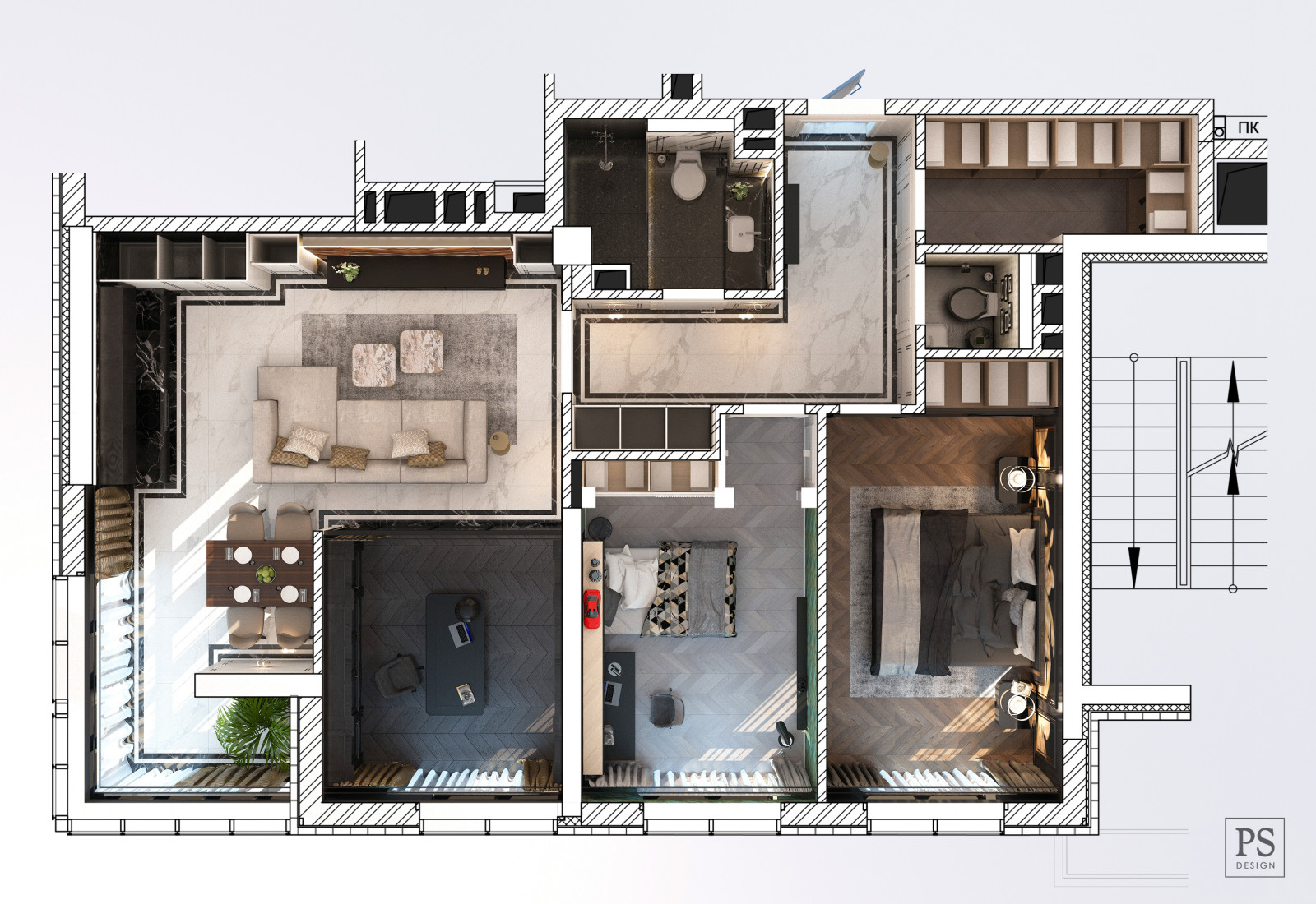 Обложка проекта: Интерьер квартиры в ЖК Бристоль