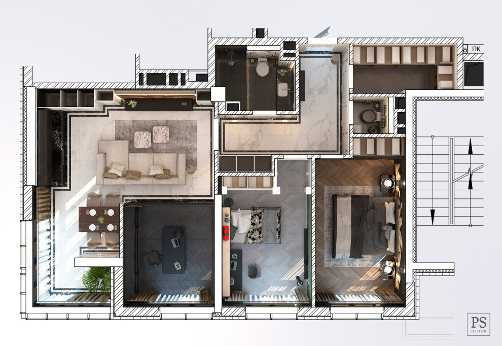 Обложка проекта: Интерьер квартиры в ЖК Бристоль