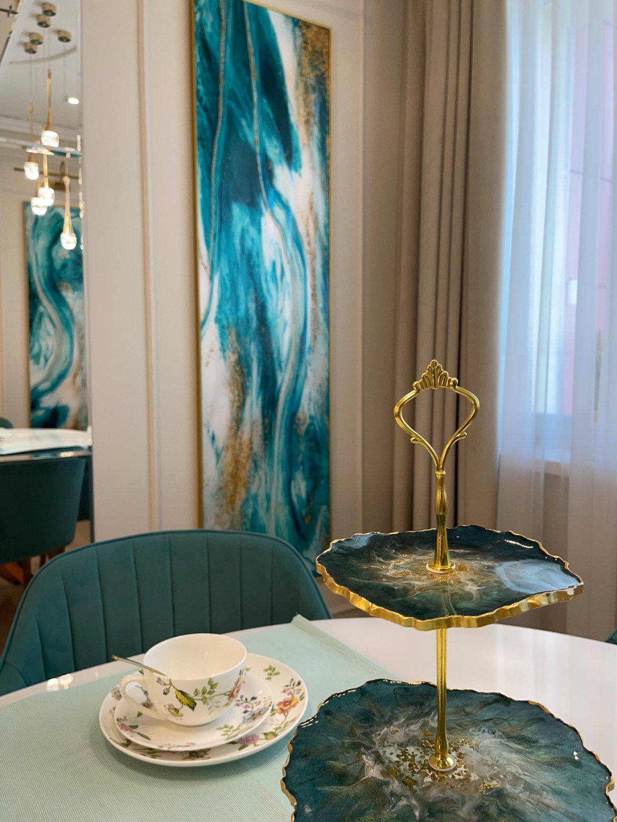 Проект в бирюзовых тонах