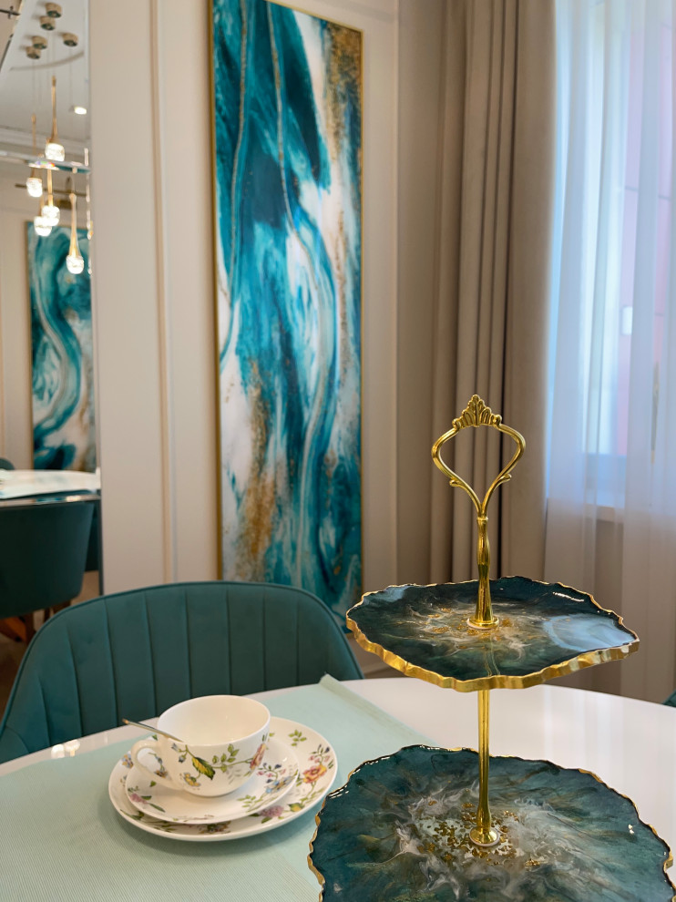 Проект в бирюзовых тонах