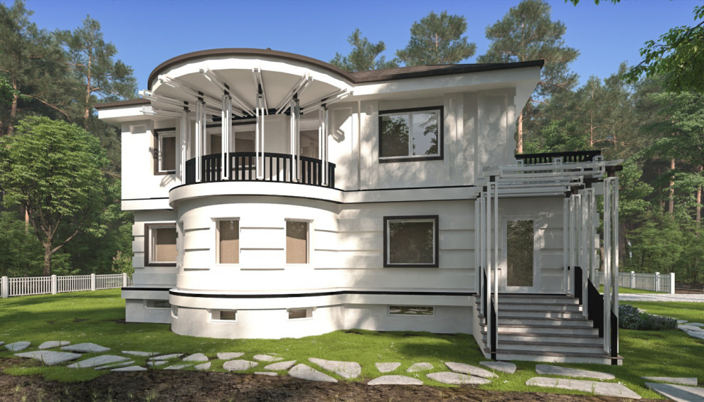Проект дома в стиле АРТ-Дэко в Махачкале