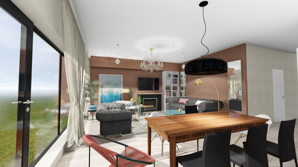 Обложка проекта: Квартира в стиле эклектика в г.Рига