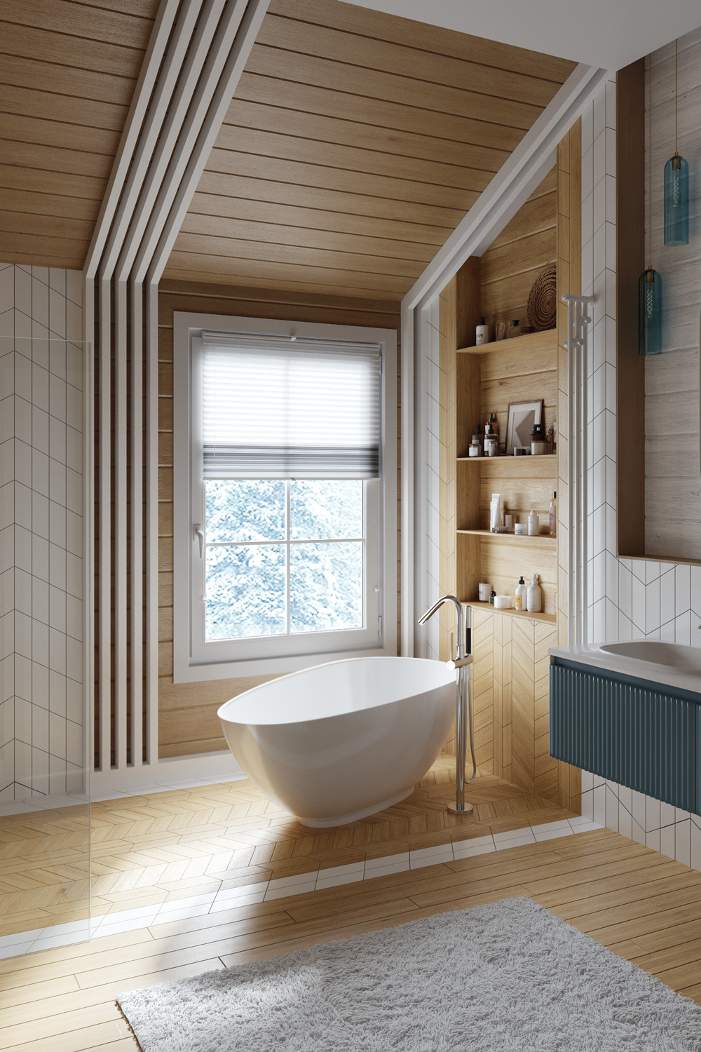 Обложка проекта: Визуализация с/у второго этажа загородного дома