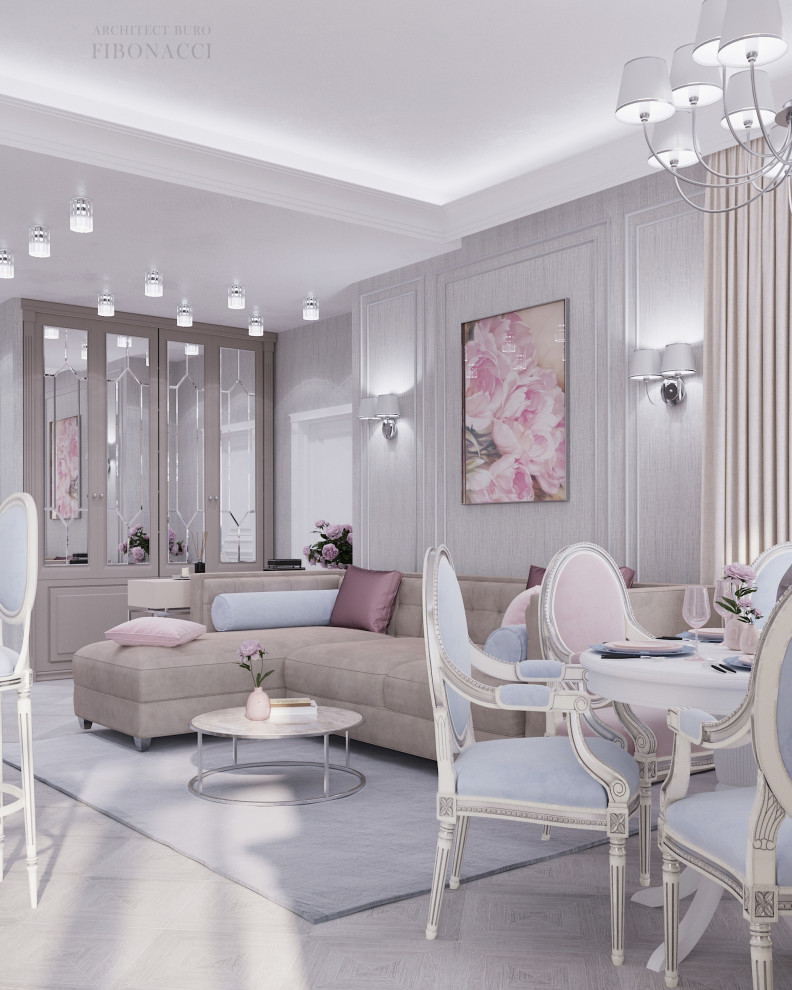 Проект кухни-гостиной 40 м. кв.