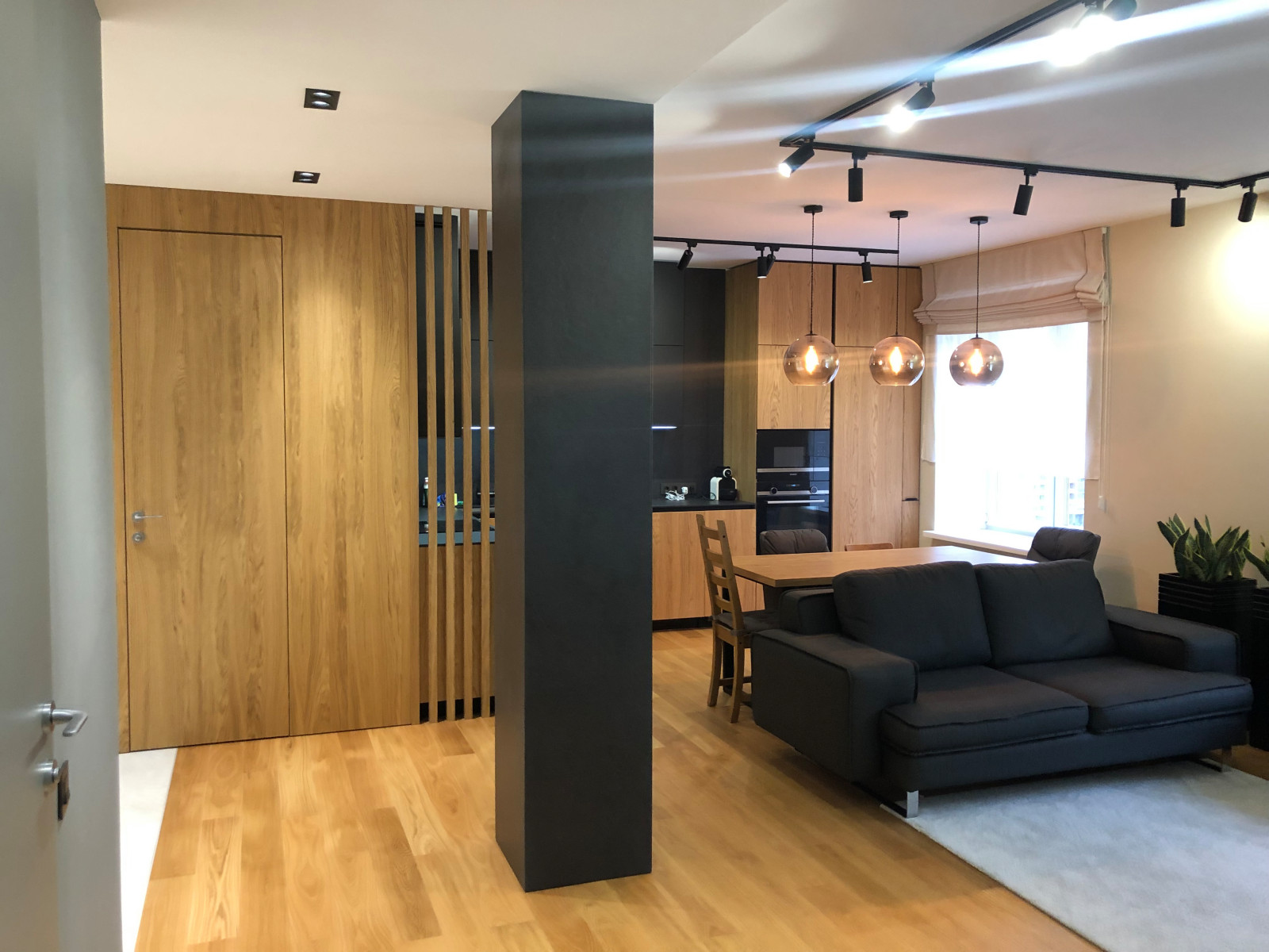 дизайн - проект квартиры 84 м2 с гостиной 42 м2