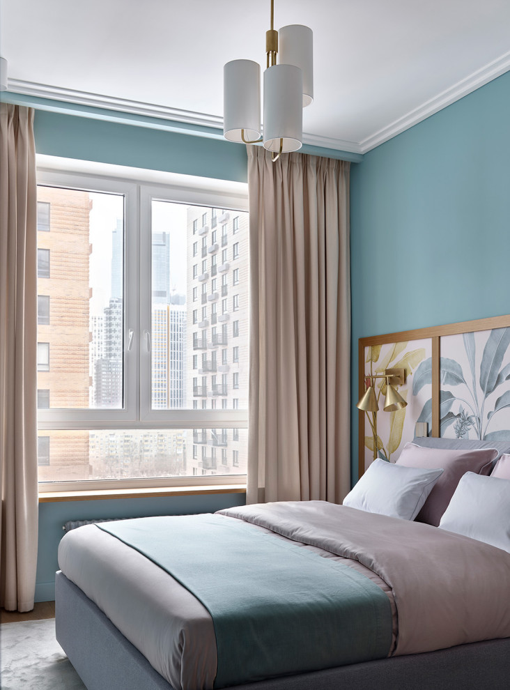 Небольшая квартира в оттенках синего