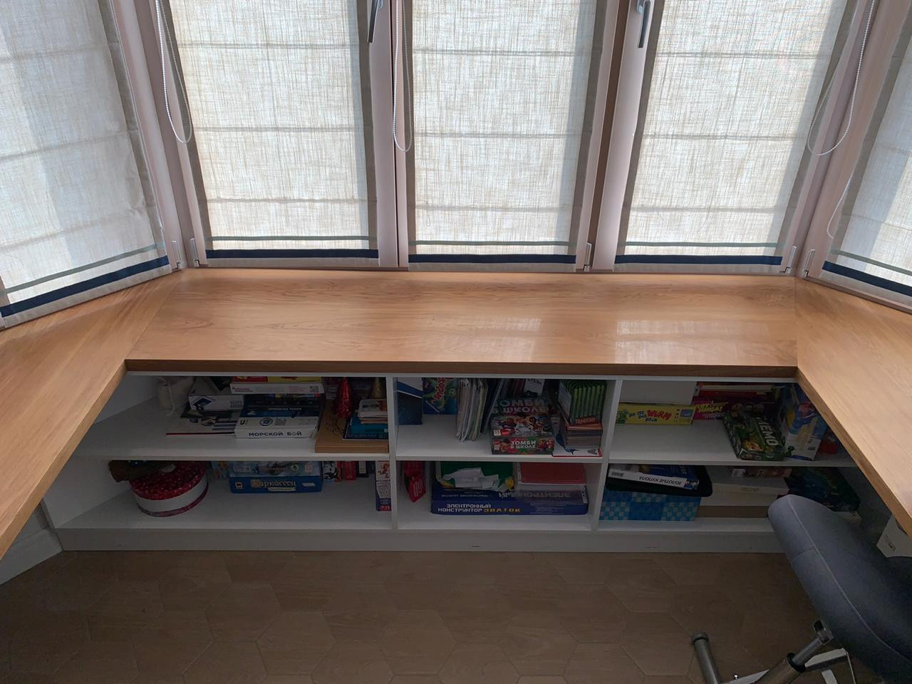 подоконник-столешница для организации рабочего пространства