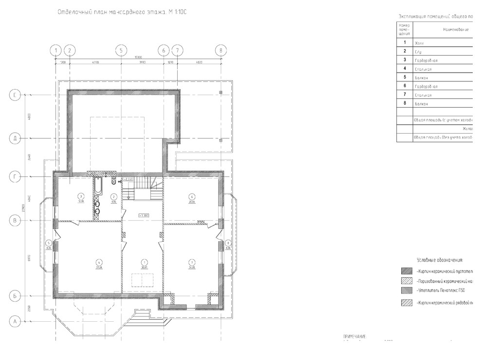 Индивидуальный жилой дом с мансардой