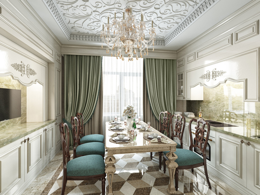 Интерьер в стиле ар-деко с элементами дикой природы