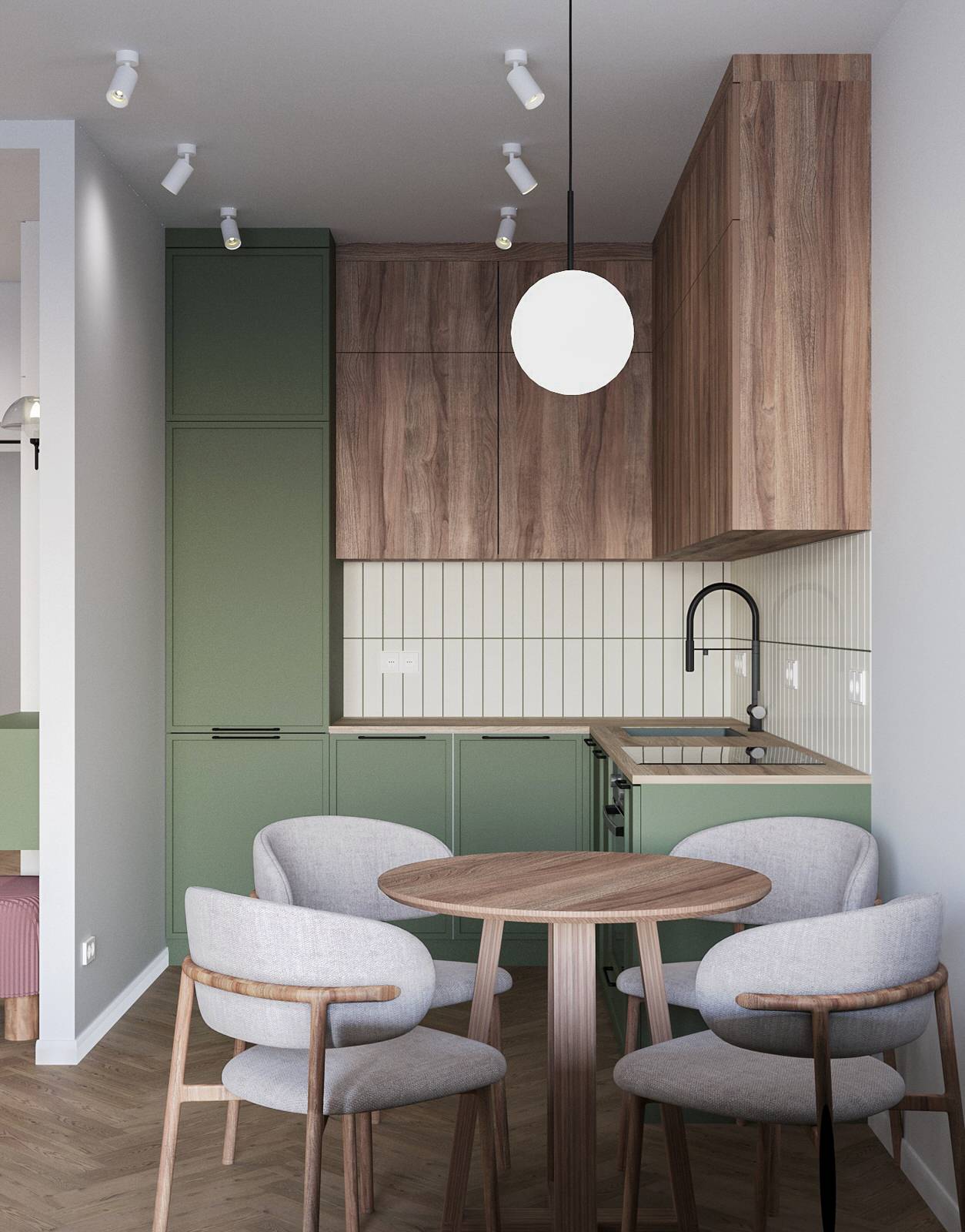 Яркие акценты и универсальная детская: интерьер для молодой семьи с дочкой