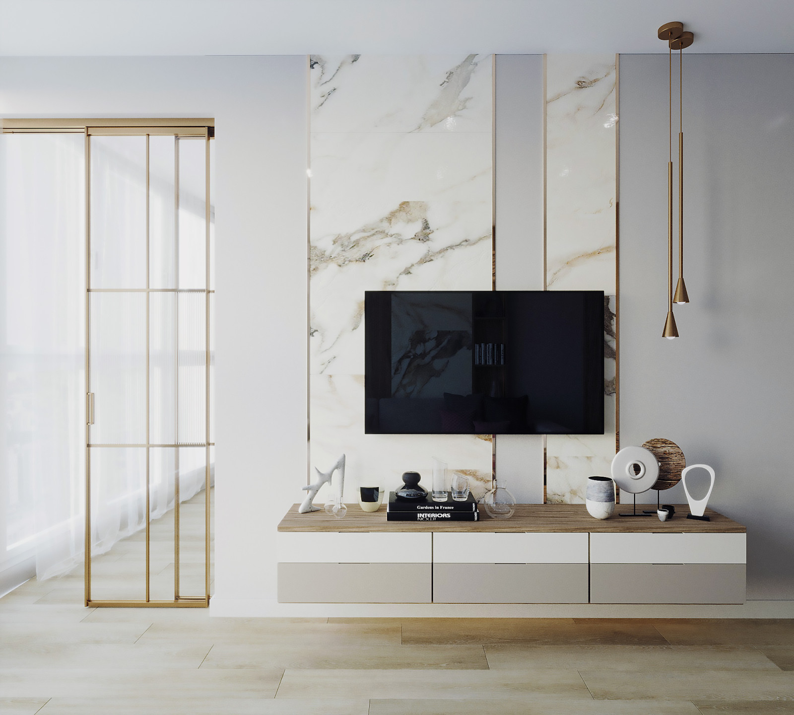 Обложка проекта: Современный интерьер в спокойной бежевой гамме