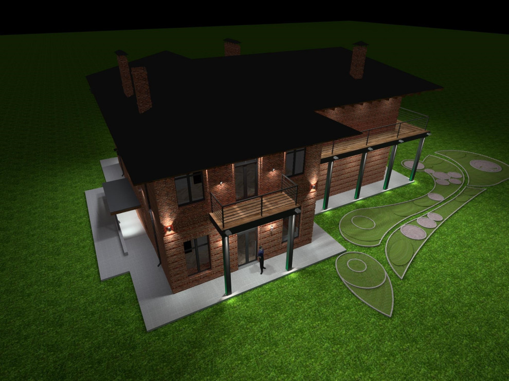 Освещение загородного дома