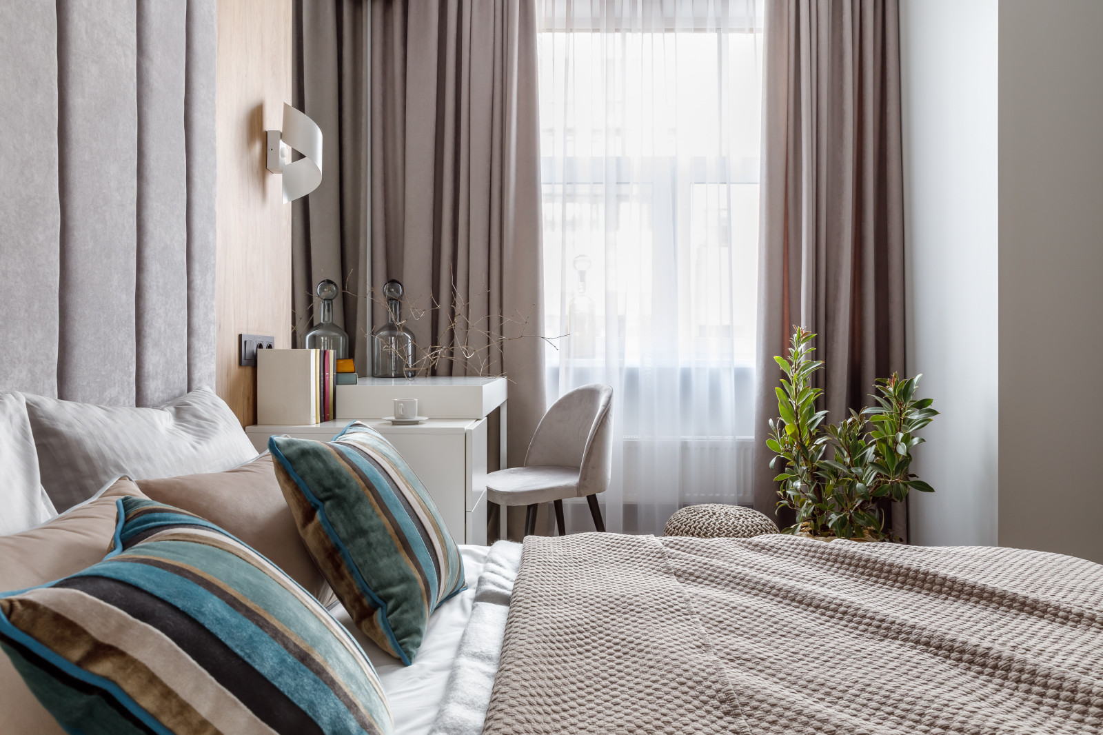 Светлая квартира с яркими акцентами 51 м²