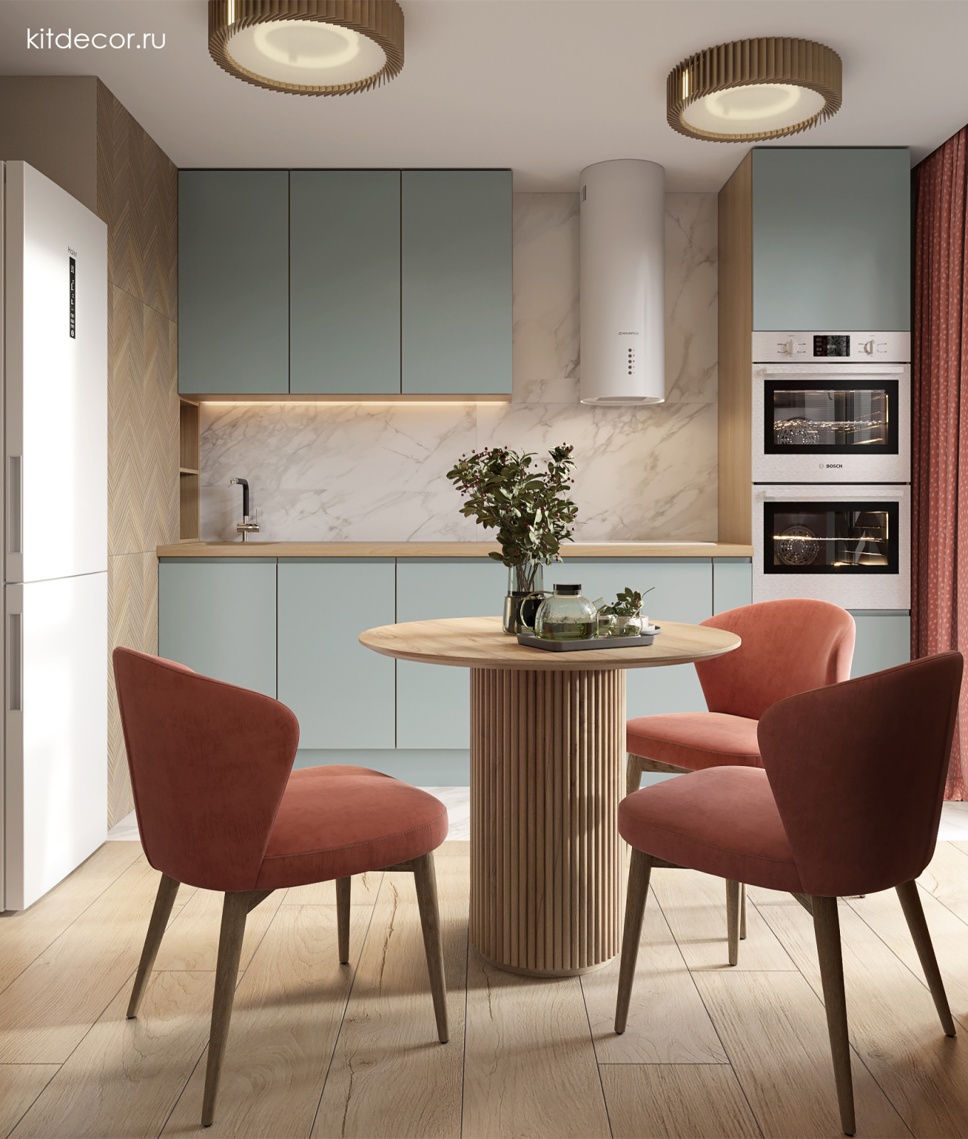 Коралловые акценты