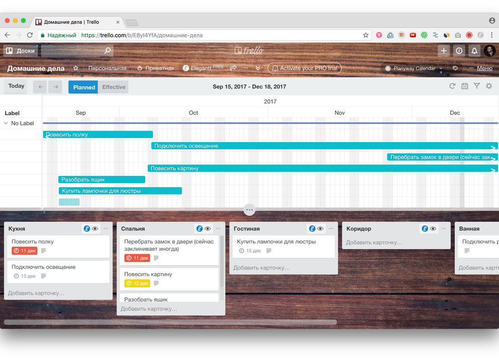 Продуктивность: Trello-плагины для домашних дел