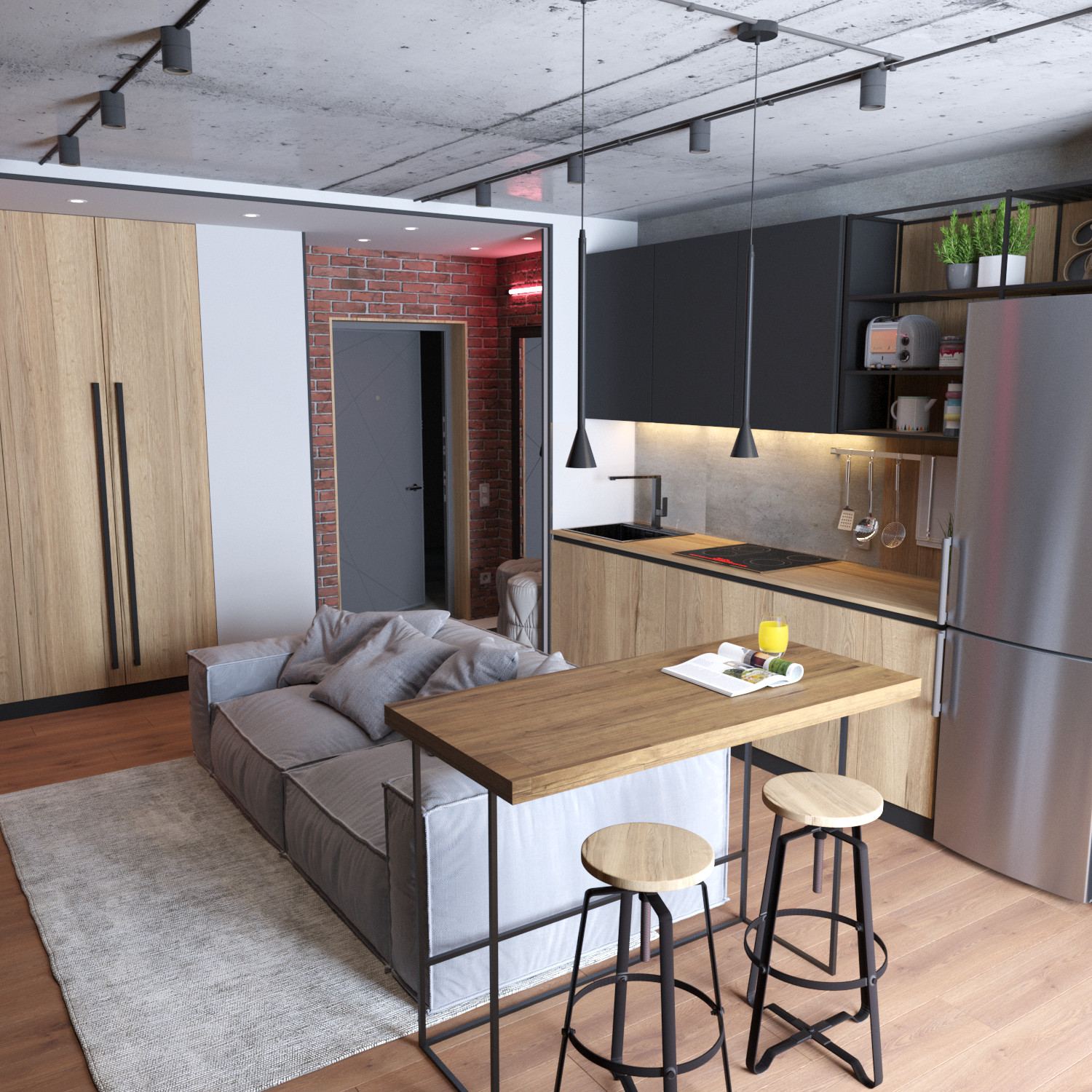 Лофт для молодой семьи