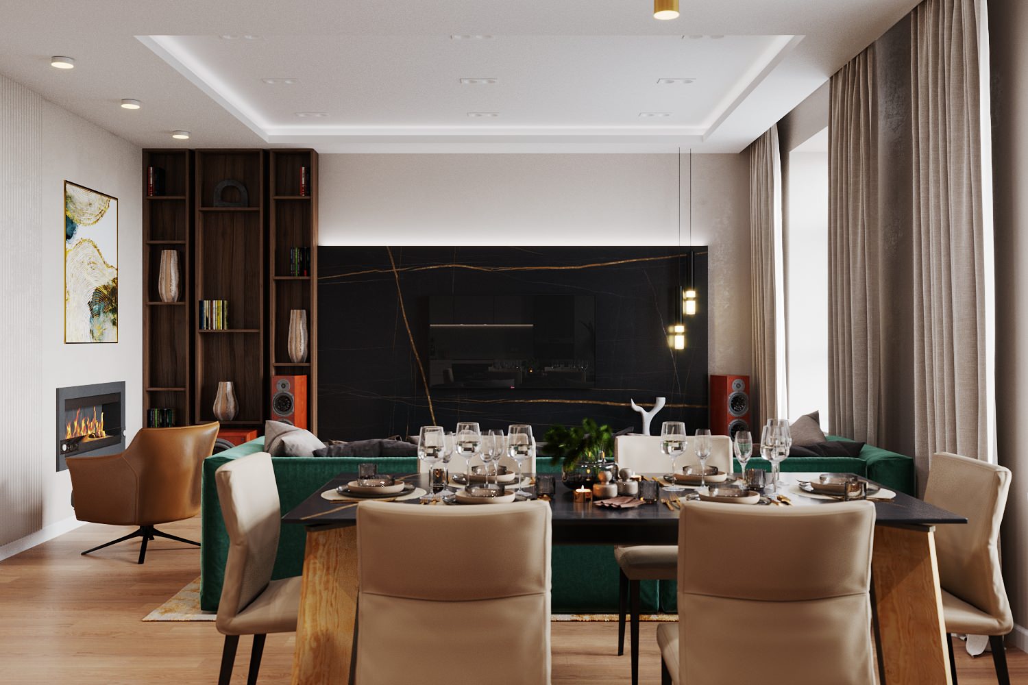 Контрастная квартира в ЖК Столичный