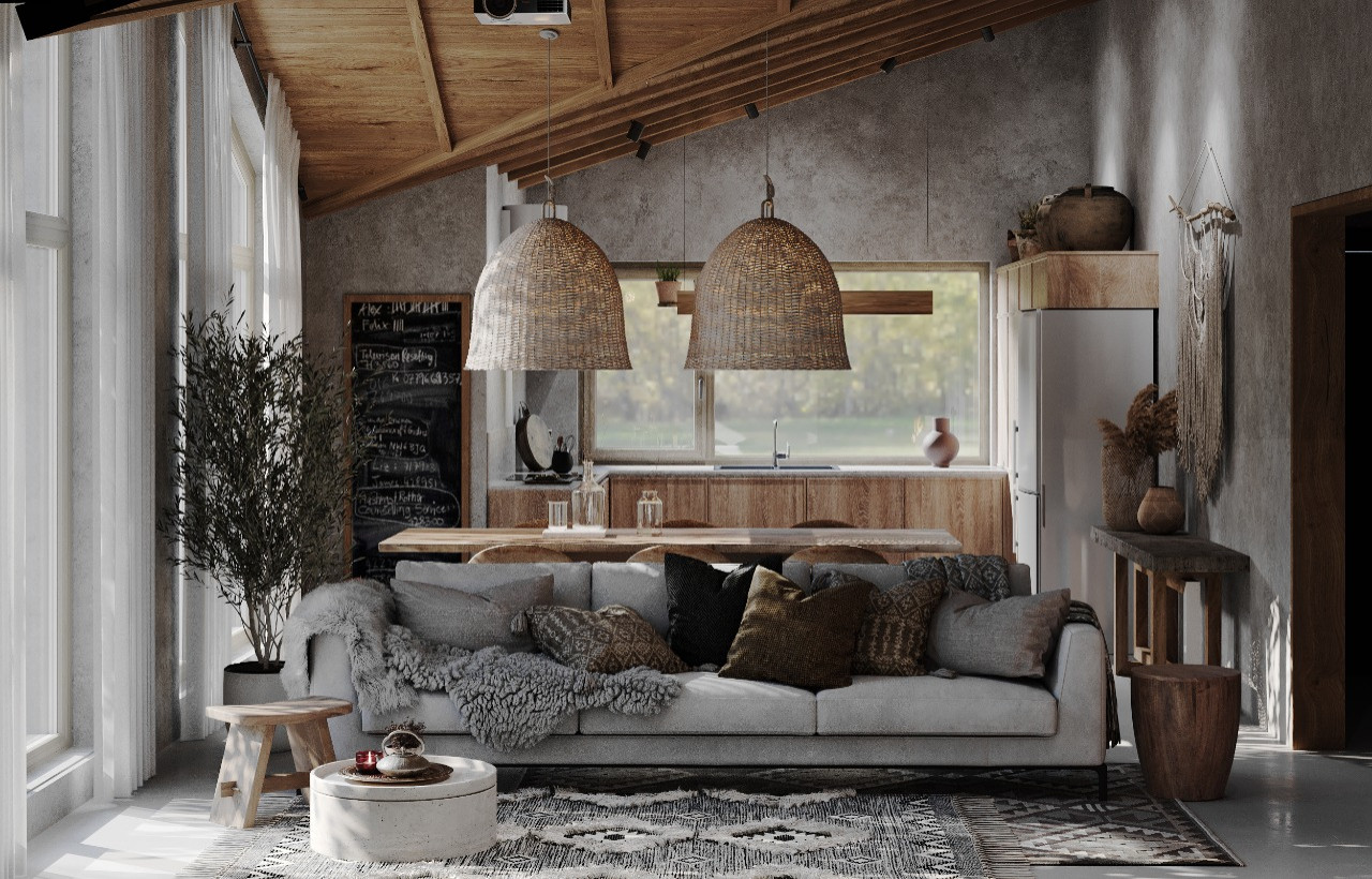 Ваби-саби в доме у озера