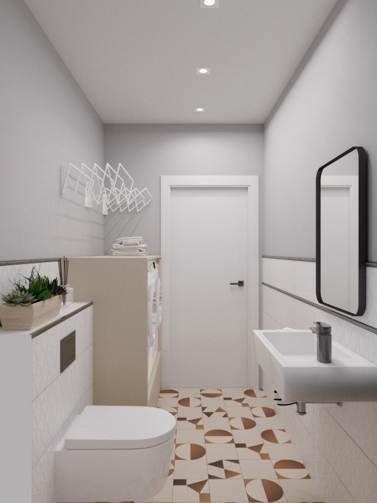 Обложка проекта: Дизайн раздельного санузла в квартире 70м2, г. Нефтеюганск