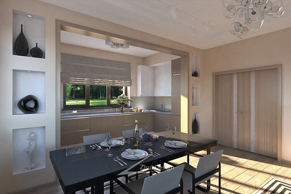 Интерьер загородного дома в современном стиле