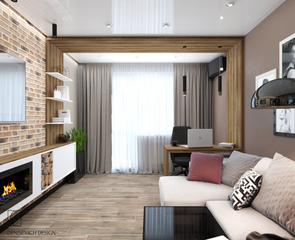 Гостиная в проекте по ул. Сысоева