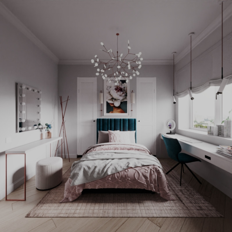 Обложка проекта: Комната для девочки-подростка