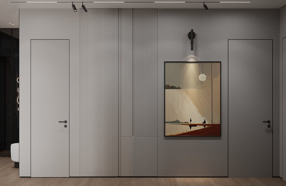 Брутальный интерьер квартиры 85 кв.м. в Москве. Проект