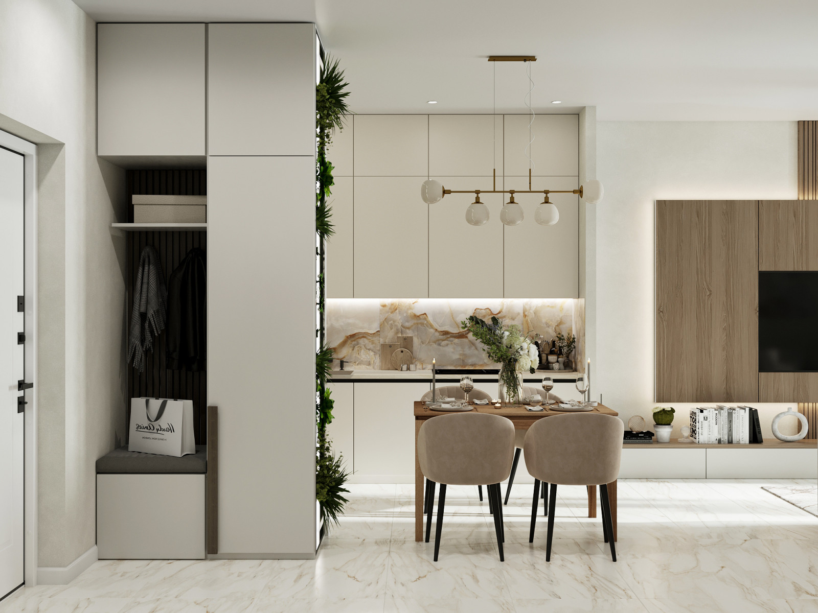 Проект квартиры, 46 м2