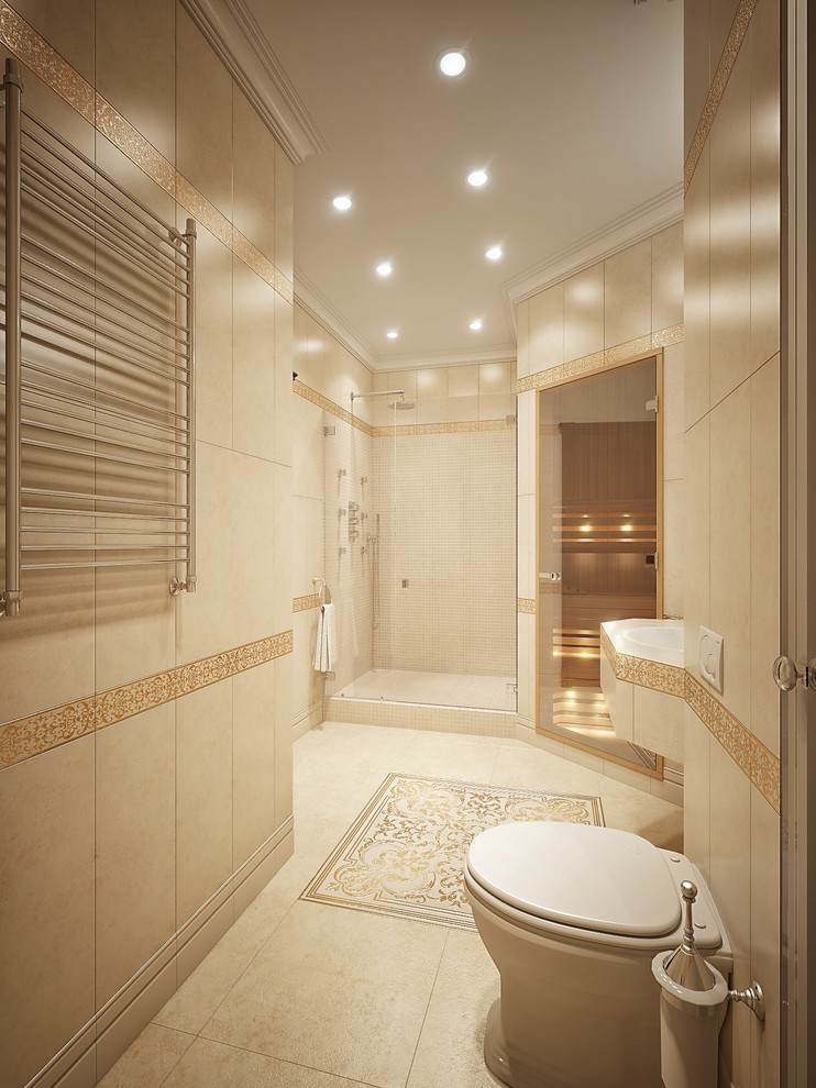 Санузел с душевой и сауной