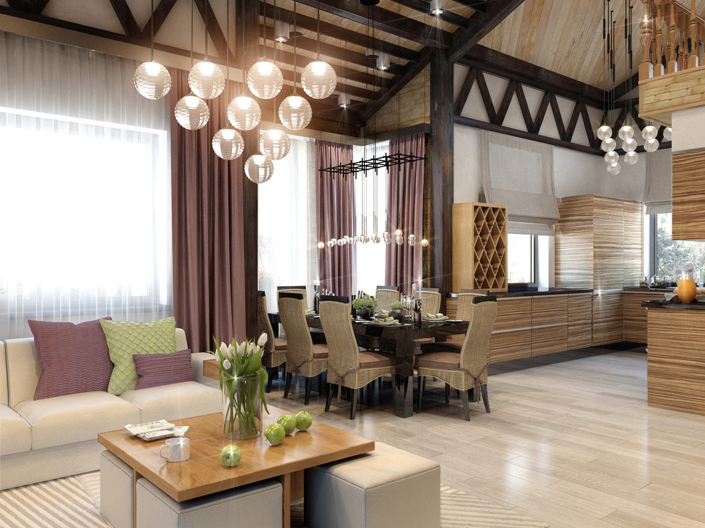 Обложка проекта: Дизайн-проект кухни-гостиной