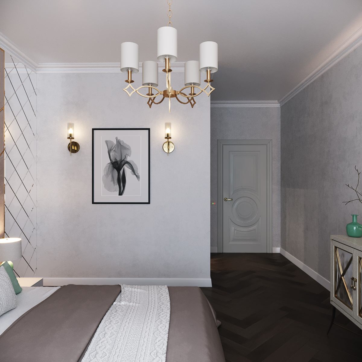 Дизайн интерьера двухкомнатной квартиры 73 м2