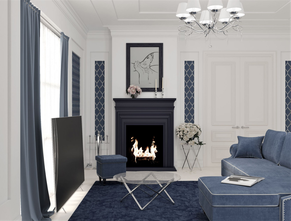 Обложка проекта: Гостиная "Дама в белом"