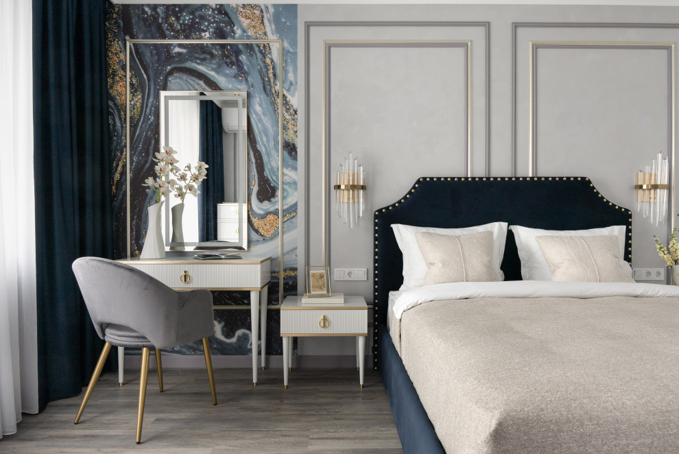 Неоклассика с акцентами индиго