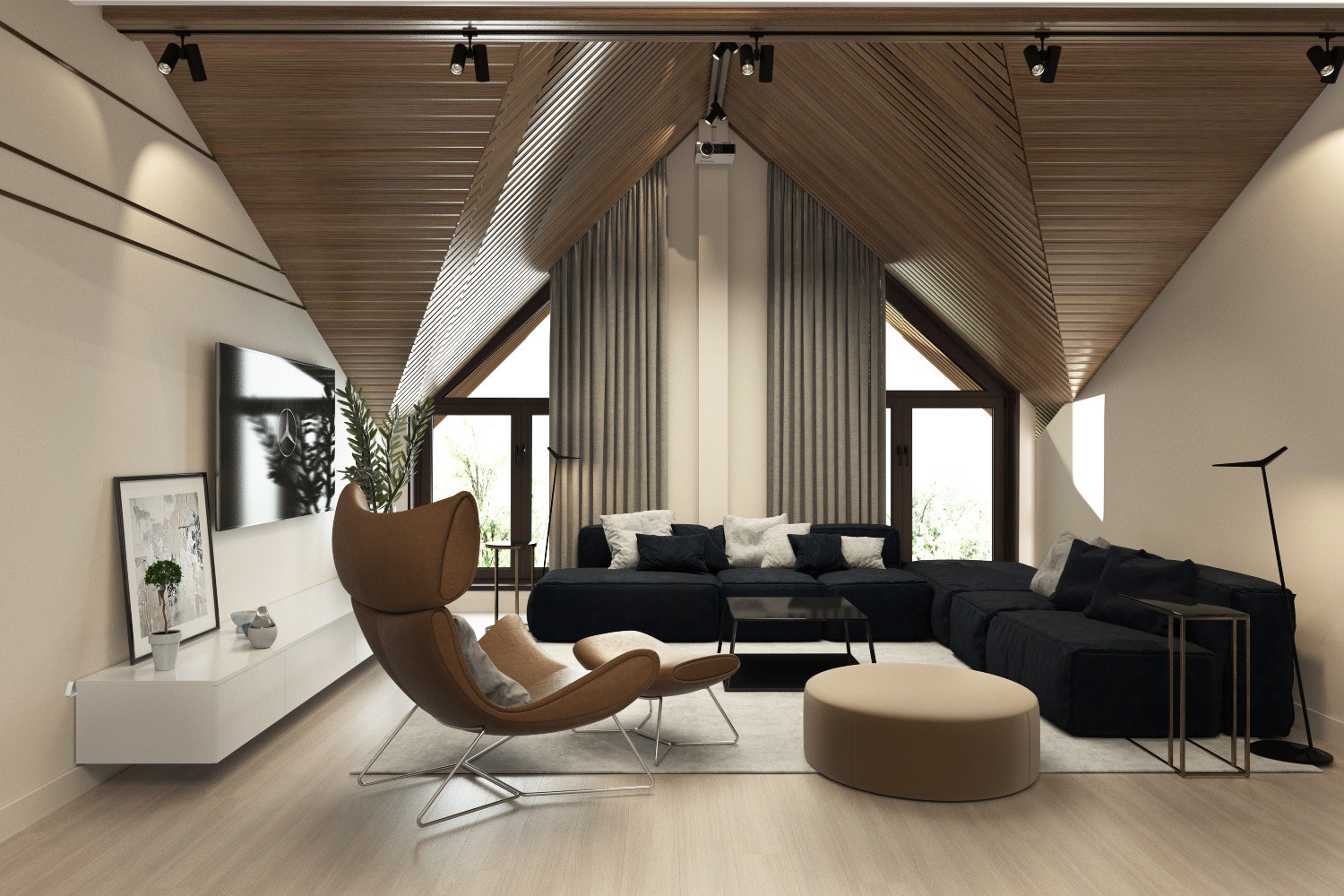 ДИЗАЙН-ПРОЕКТ ИНТЕРЬЕРА ЧАСТНОГО ДОМА, СНТ МАЯКОВСКИЙ, МО, 412 М²