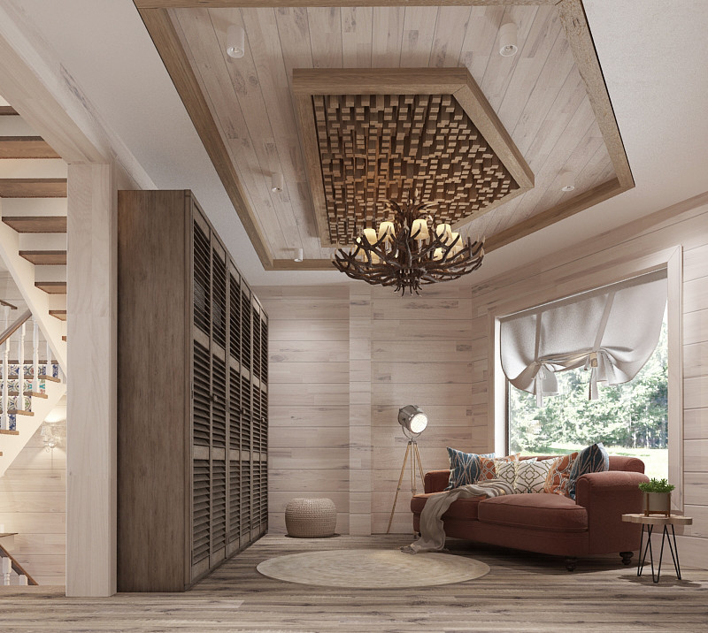 Частный дом с деревянного сруба