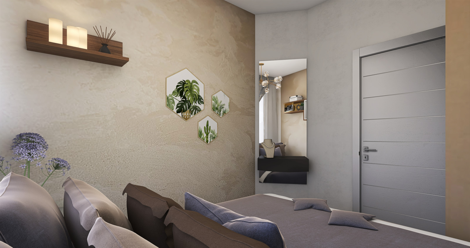 как переделать одну комнату с двумя окнами на две?