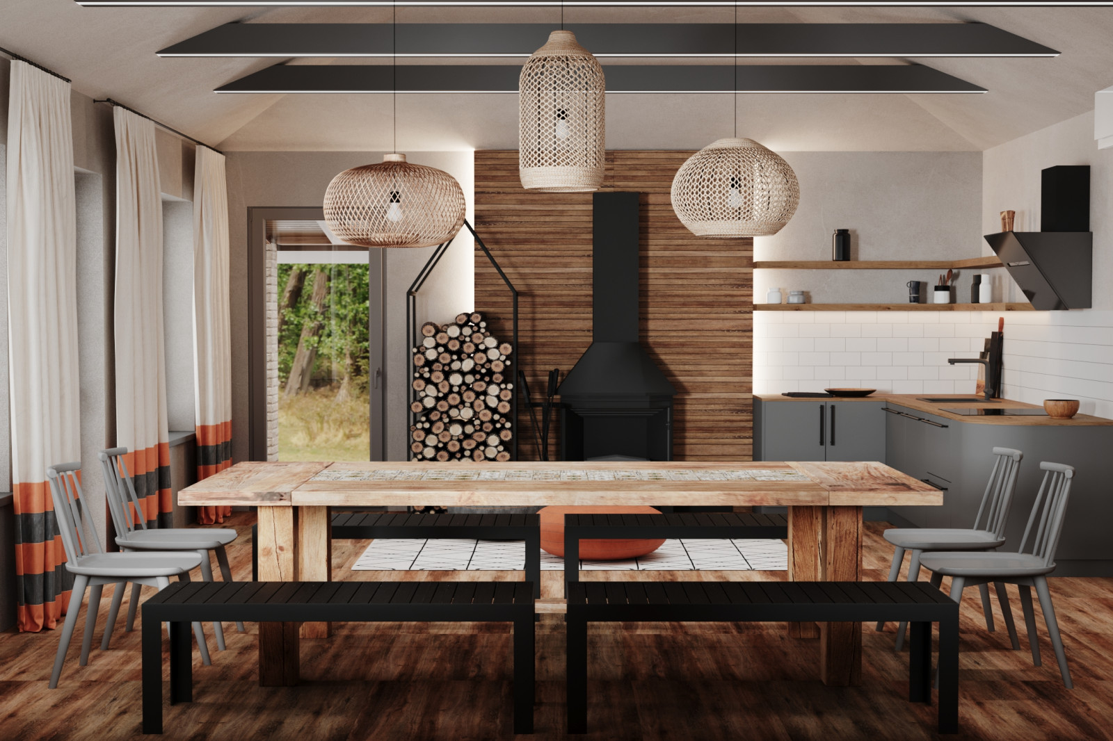 Летне-зимний домик для барбекю.