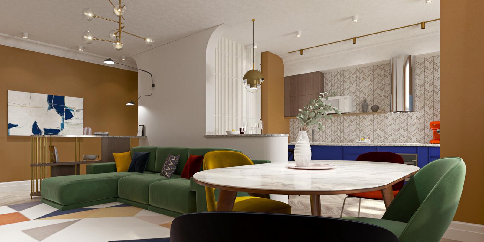 Обложка проекта: КВАРТИРА В СТИЛЕ MID-CENTURY ΙΙ