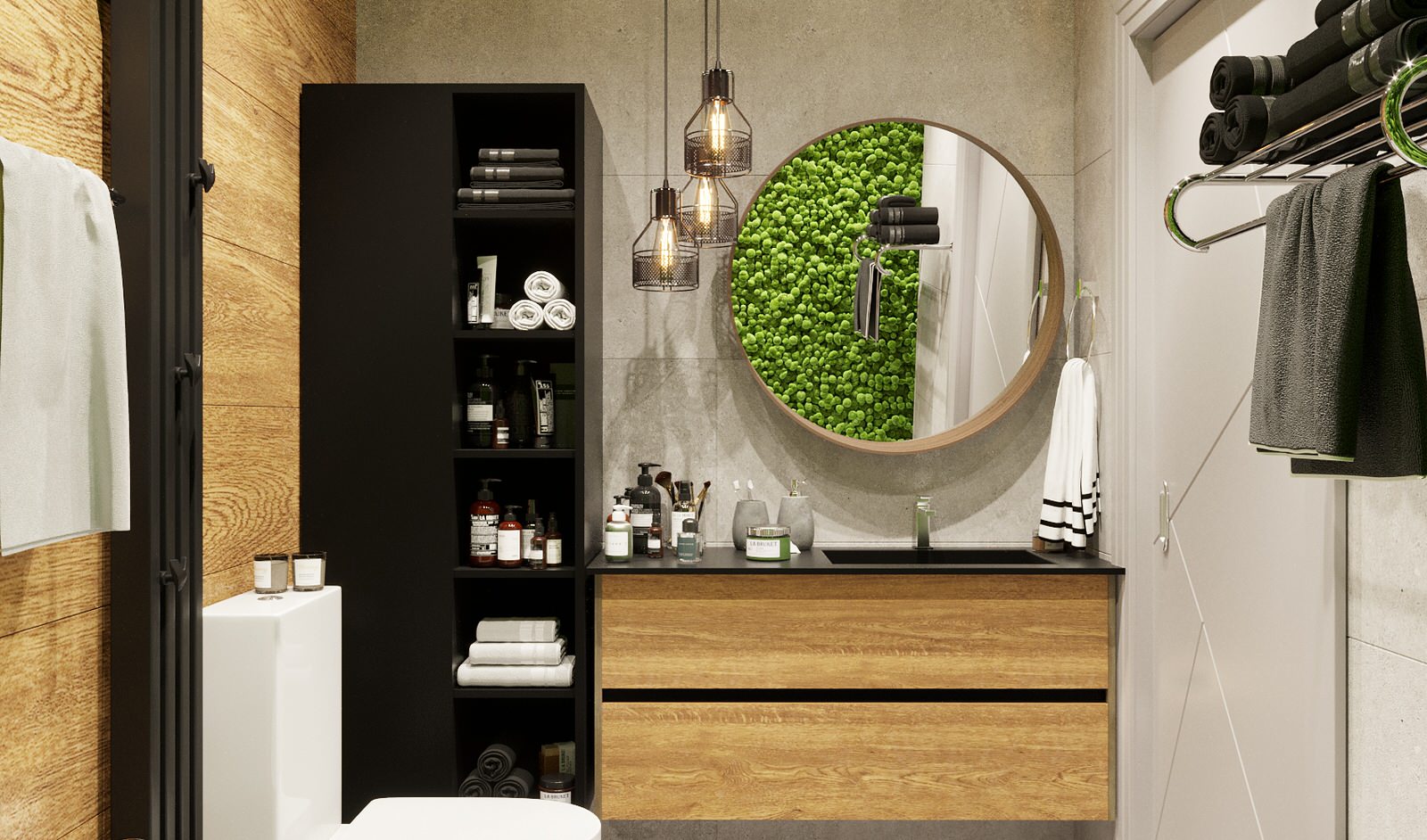 Санузел в эко-стиле