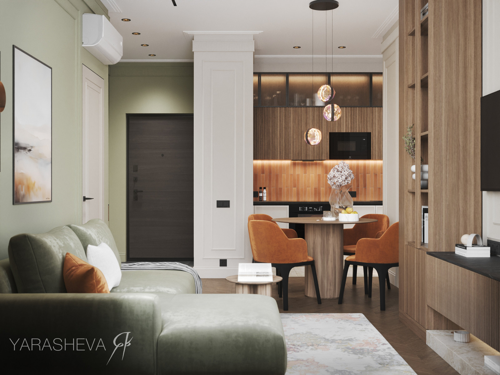 Дизайн интерьера квартиры в ЖК Небо