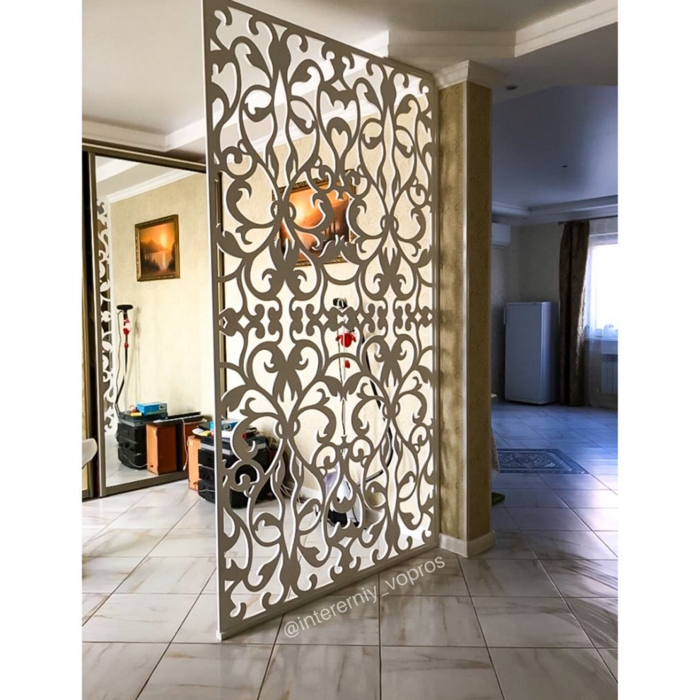 Обложка проекта: Зонирование резными перегородками