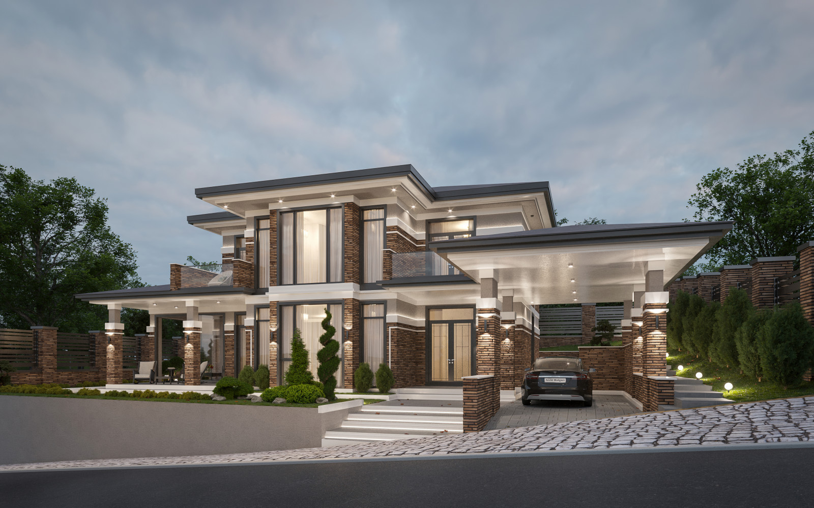 Дом в стиле Райта