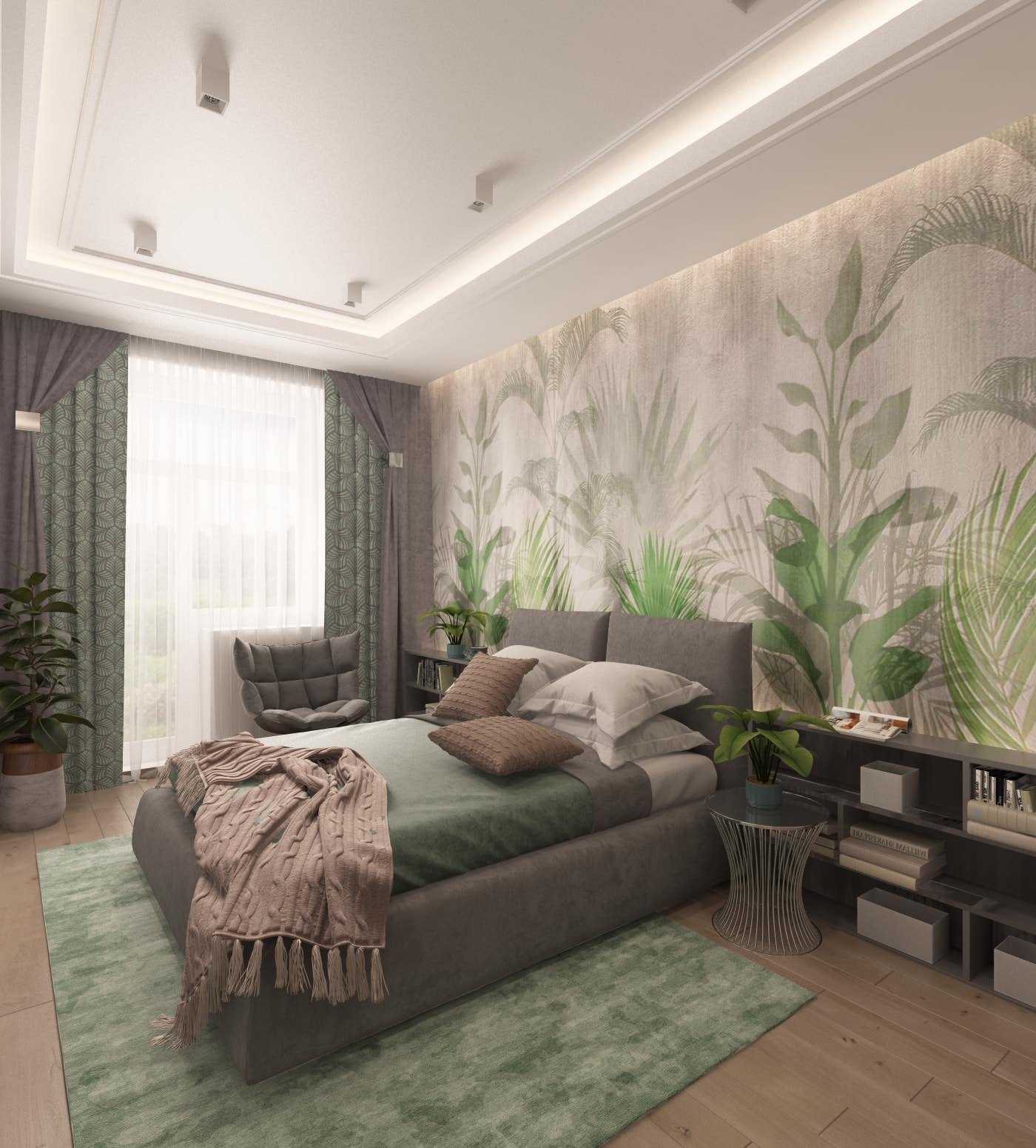 Эклектичный интерьер в ЖК Петровский, 100 кв. м. (г. Новосибирск)