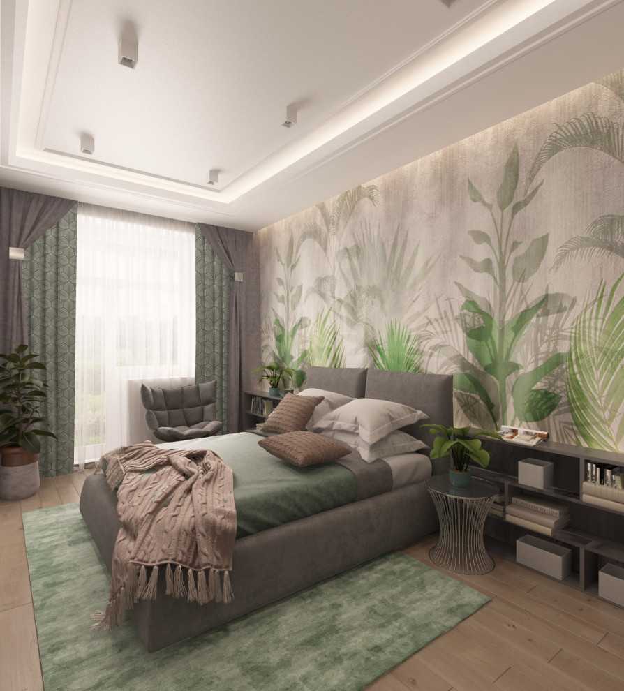 Эклектичный интерьер в ЖК Петровский, 100 кв. м. (г. Новосибирск)