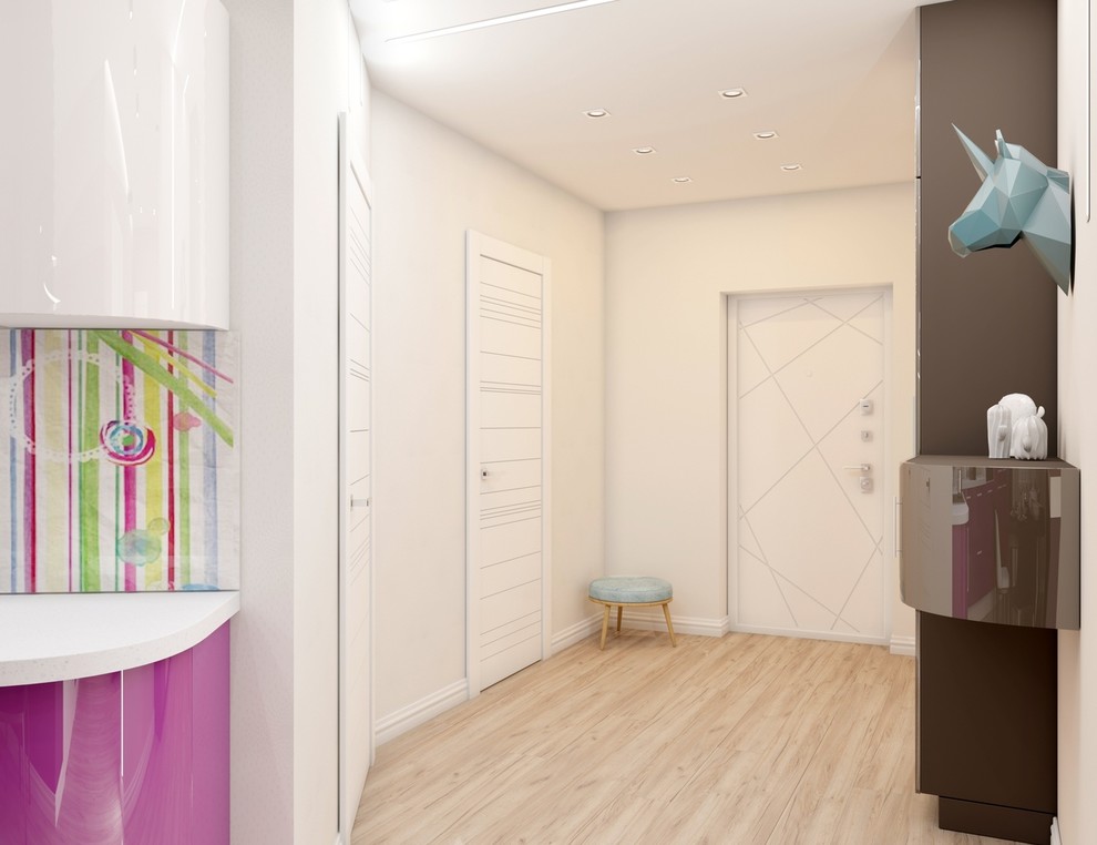 Дизайн - проект 3к. кв. 75 м2 для молодой пары в ЖК Крылья