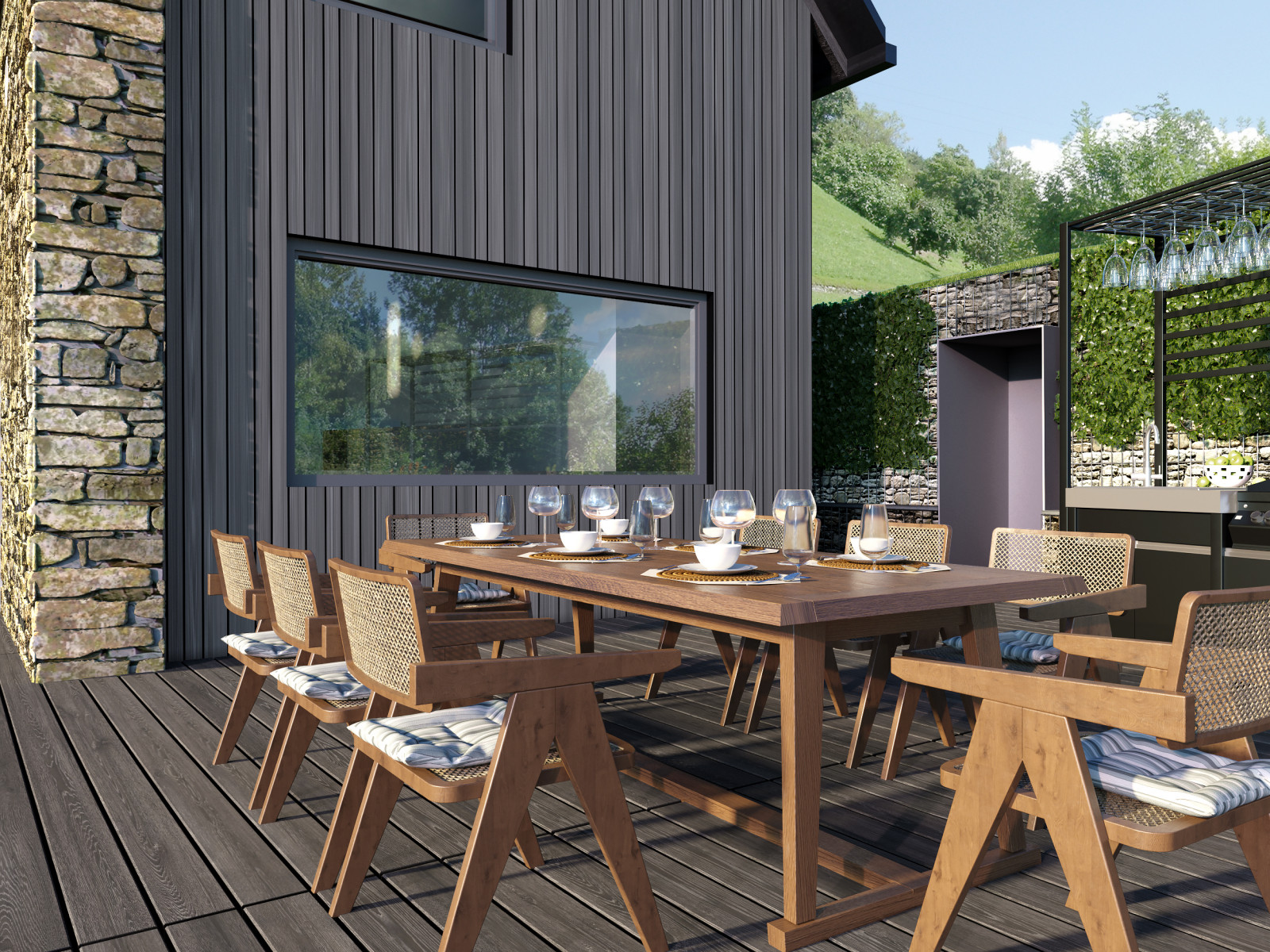 House rebuilding and new design of Summer house in Pradebon, Italy