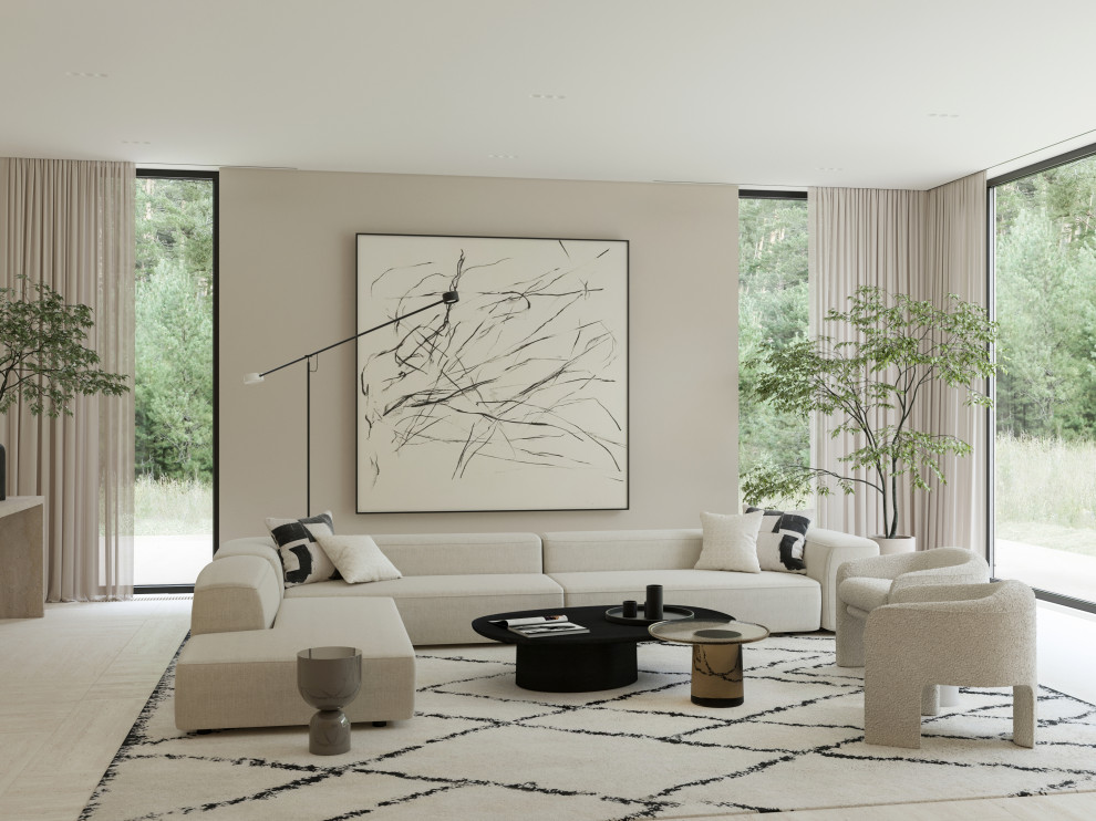 Дом с панорамными окнами.