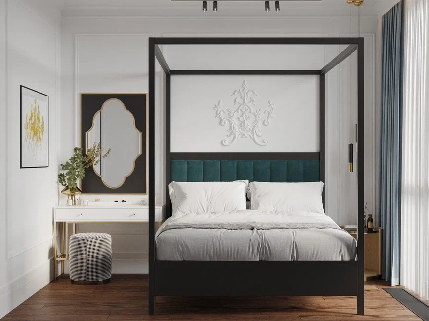 Квартира бизнес класса 90 м² в стиле неоклассика